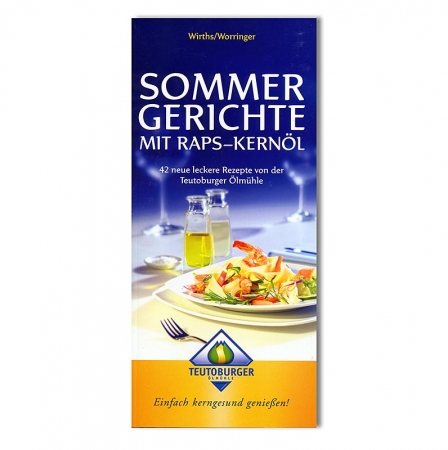 Sommergerichte mit Rapskernöl, Rezeptebuch von der Teuteburger Ölmühle, 1 St
