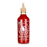 Chili-Sauce - Sriracha mit Knoblauch, scharf, Squeeze Flasche, Flying Goose, 455 ml